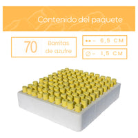 Azufre Saca el aire 70 u