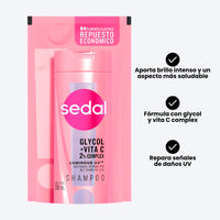 Shampoo Repuesto Sedal Luminous UV 300 ml