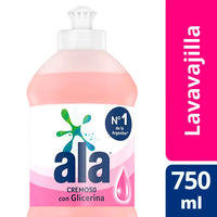 Detergente Ala Cremoso c/ Glicerina 750 ml