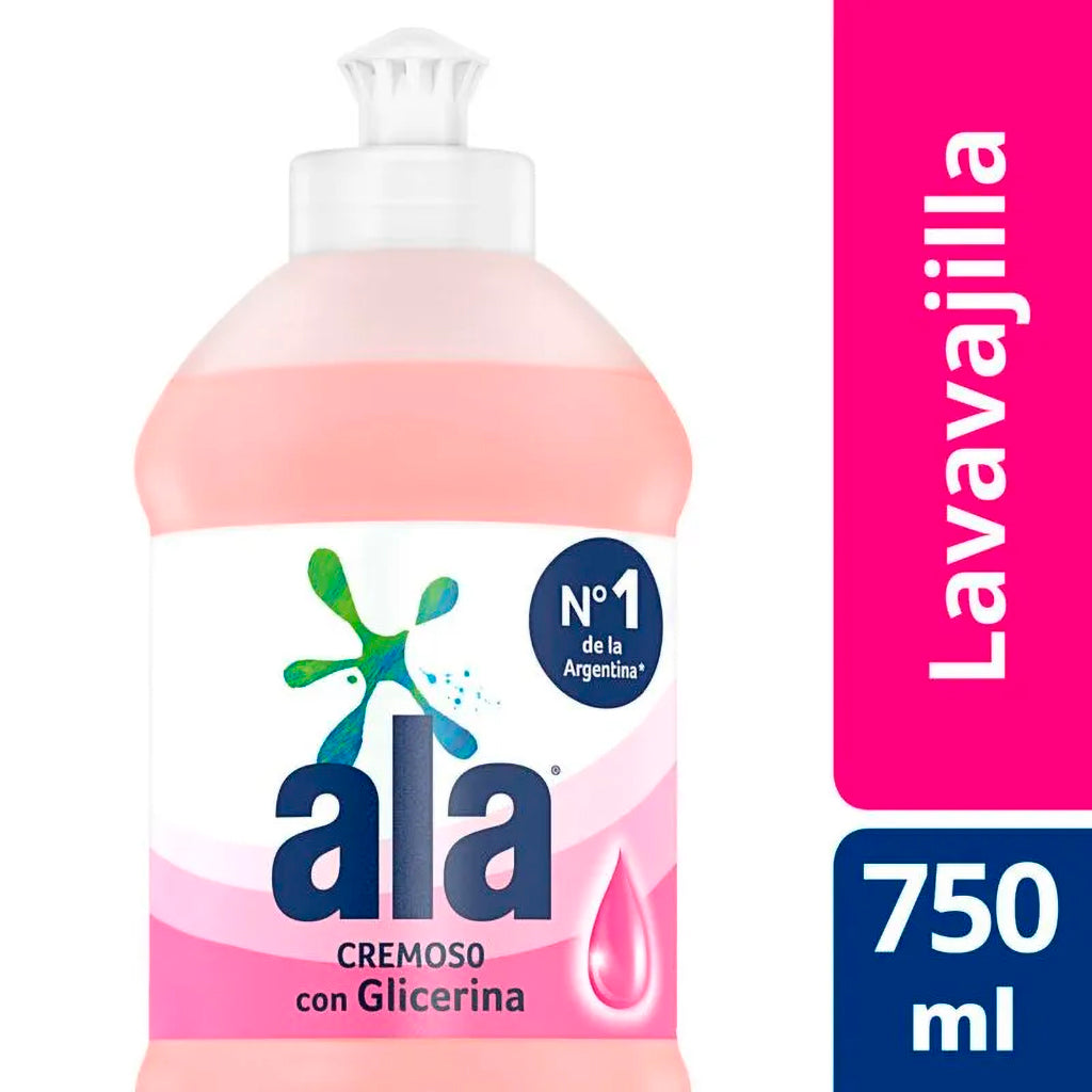 Detergente Ala Cremoso c/ Glicerina 750 ml