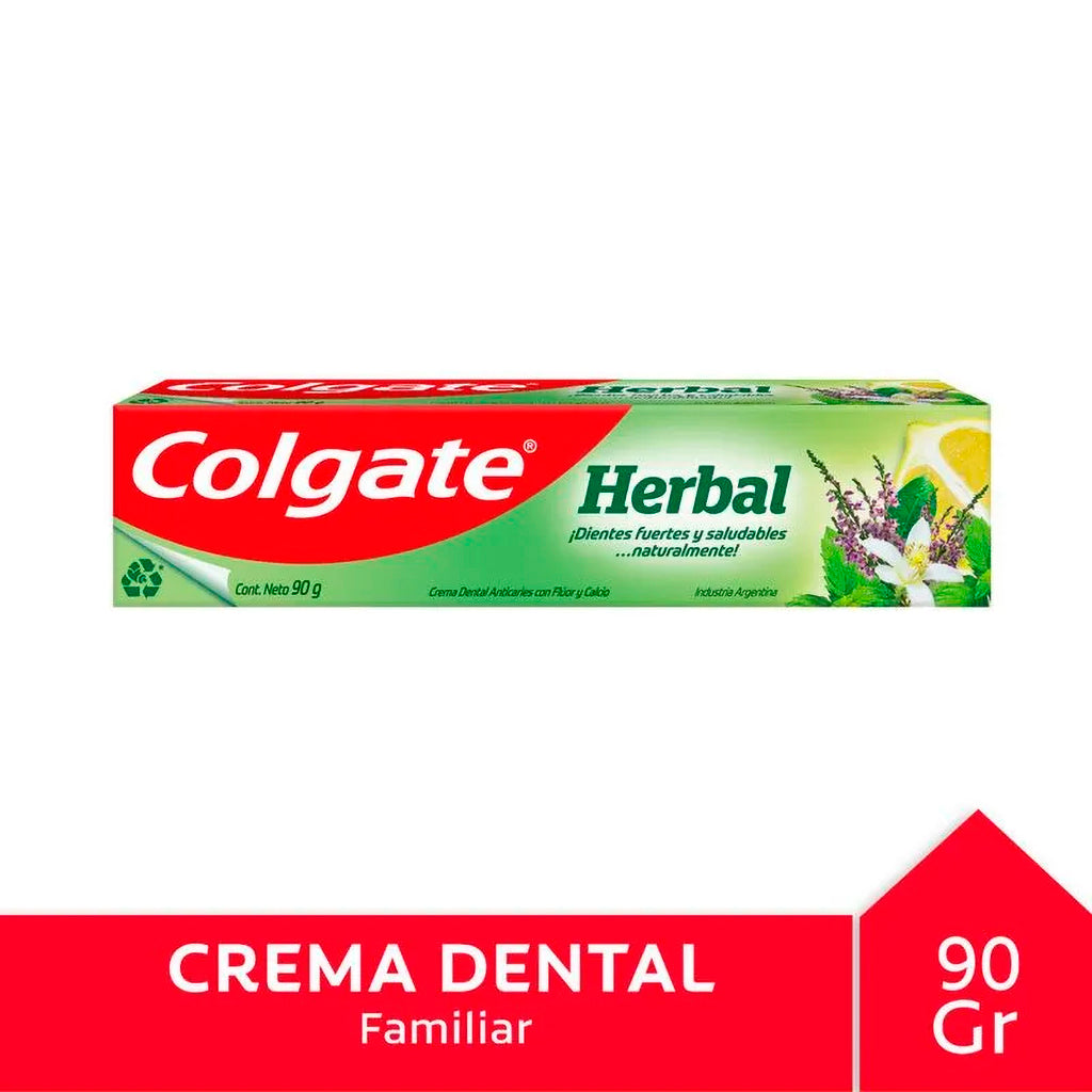 Dentifrico Crema Colgate Herbal c/ fluor y Calcio 90 g