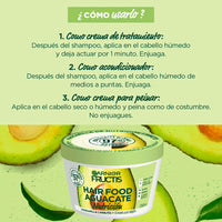 Mascarilla deTratamiento Capilar Fructis Hair Food Aguacate Nutricion 350 ml