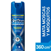 Insecticida Selton Mata Moscas y Mosquitos sin Olor 360 cm3