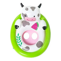 Flotador Inflable Generico Asiento p/ pileta c/ sonido de animales surtido 81 x 56 Cm