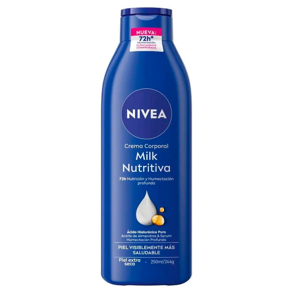 Crema Corporal Nivea Hidratante Milk Nutritiva  250 ml
