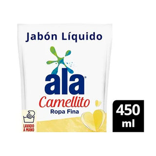 Jabon Liquido Ala p/ Ropa Fina Lavado a Mano CAMELLITO Hipoalergénico   450 ml