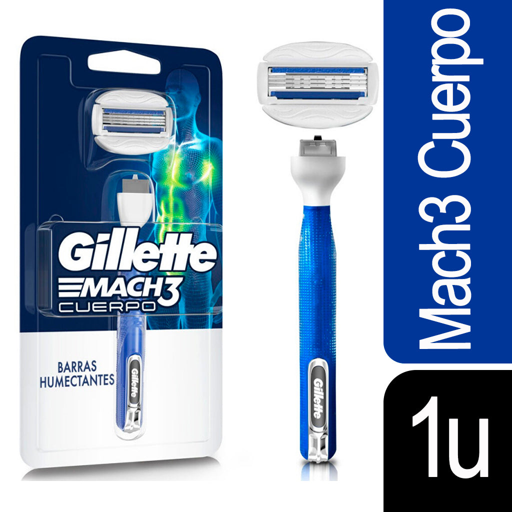 Afeitadora Descartable Gillette Mach3 Cuerpo + Cartucho  1 u