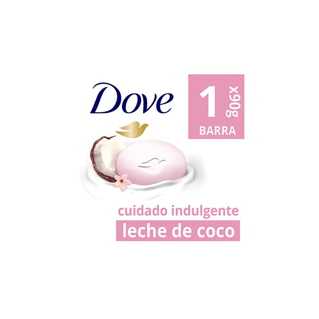 Jabon Tocador Dove Leche de Coco yJazmin 90 g