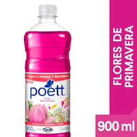 Limpiador de Piso Liquido Poett Aromatizante Flores de Primavera 900 ml
