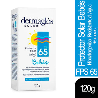 Dermaglos 防晒霜 润肤乳 低过敏性 - 防水 SPF 65 120 克