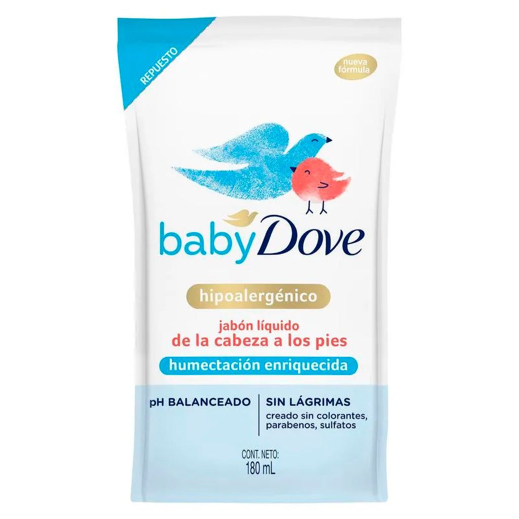 Jabon  Liquido Dove Corporal Humectacion Enriquecida Repuesto 180 ml
