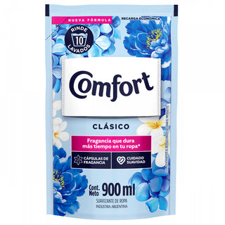 Suavizante Comfort p/ Ropa Clásico Rinde  900 ml