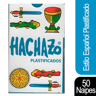Naipes Hachazo Estilo Español Plastificados 50 Cartas