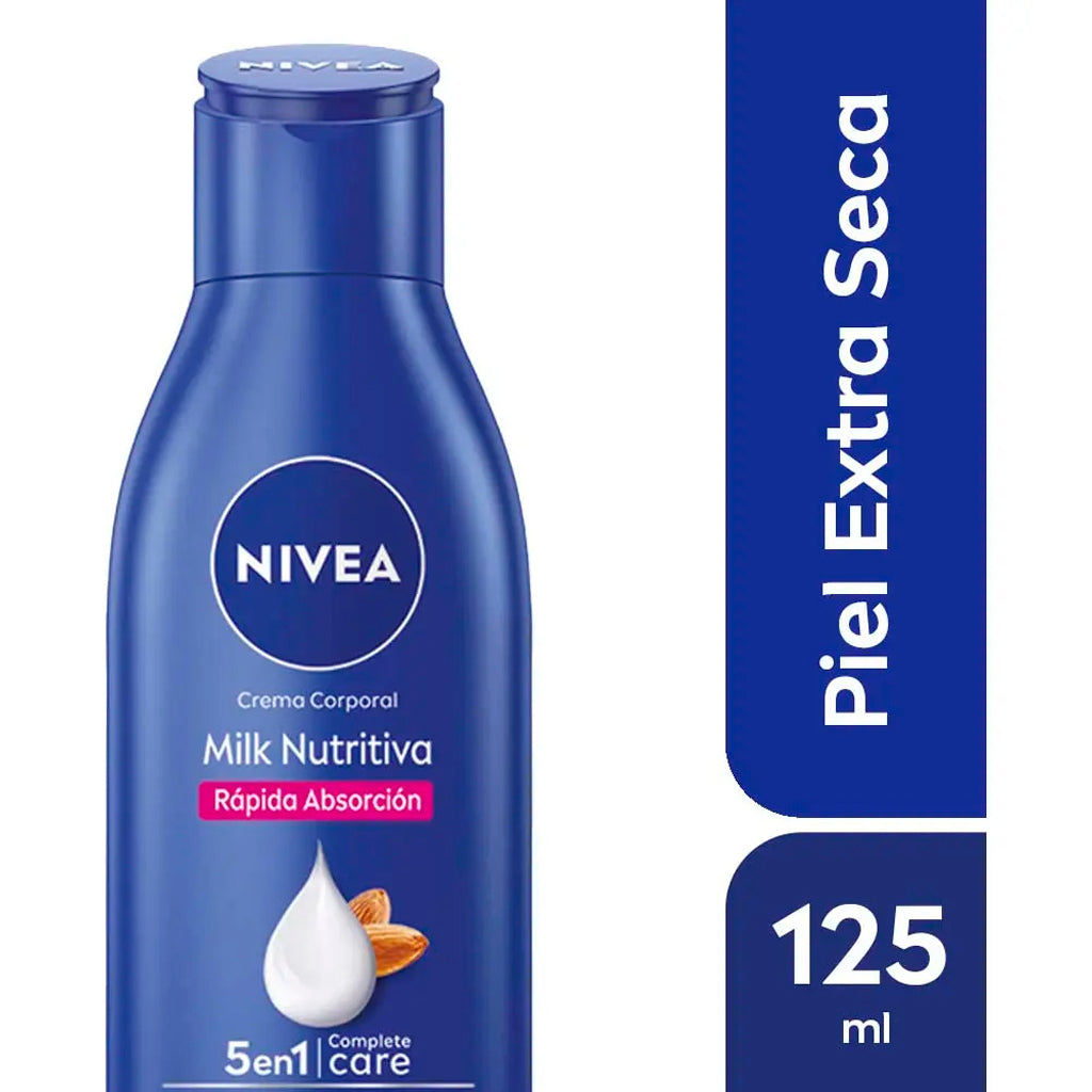 Crema Corporal Nivea Hidratante Milk Nutritiva 125 ml