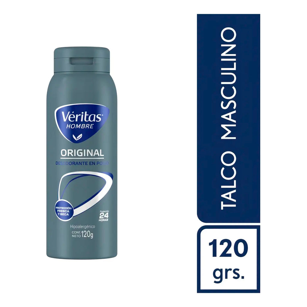 Talco en Polvo Veritas Hombre Original  120 g