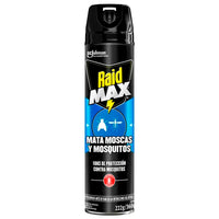 Repelente  Aerosol Raid Max Mata Mosquitos y Moscas 360 ml