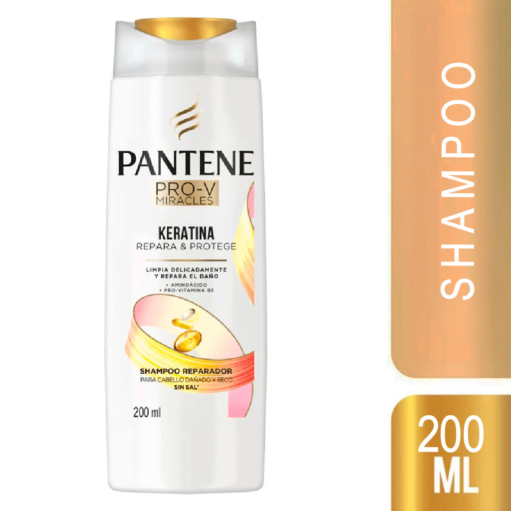 Shampoo Pantene Pro-V Miracles Keratina Repara y Protege 200 ml