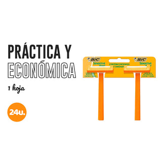 Afeitadora Desechable Bic  Prestobarba Sensitive 24 u