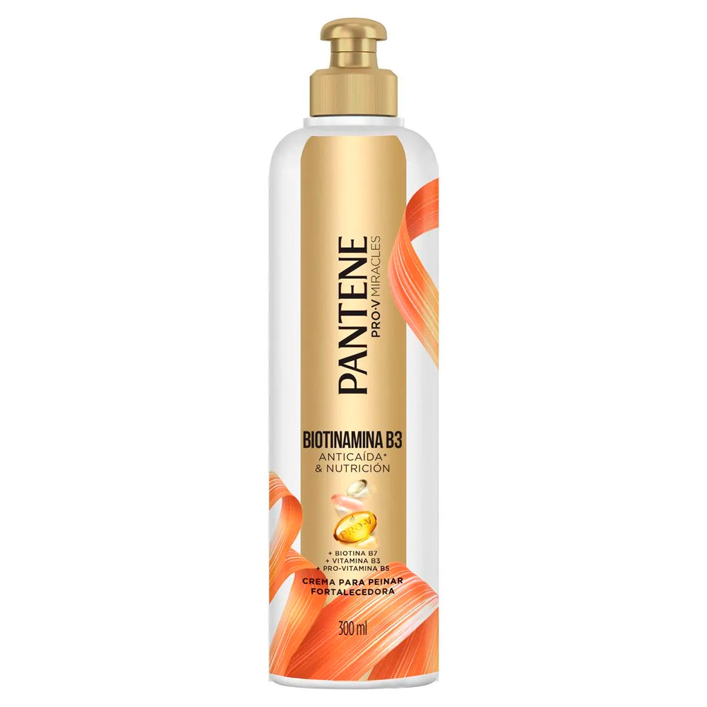 Crema de Peinar Pantene Fortalecedora Biotinamina B3 300 ml