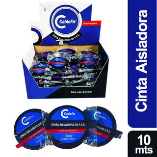 Cinta Aisladora Cablefix Adhesiva de Presión 180 mm 10 mts