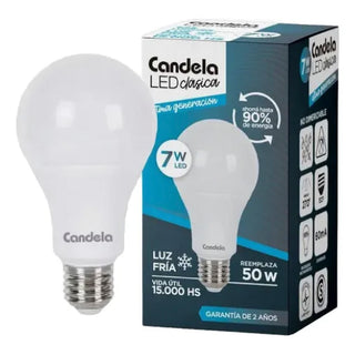 Lampara Led Candela Clasica Fria  7w