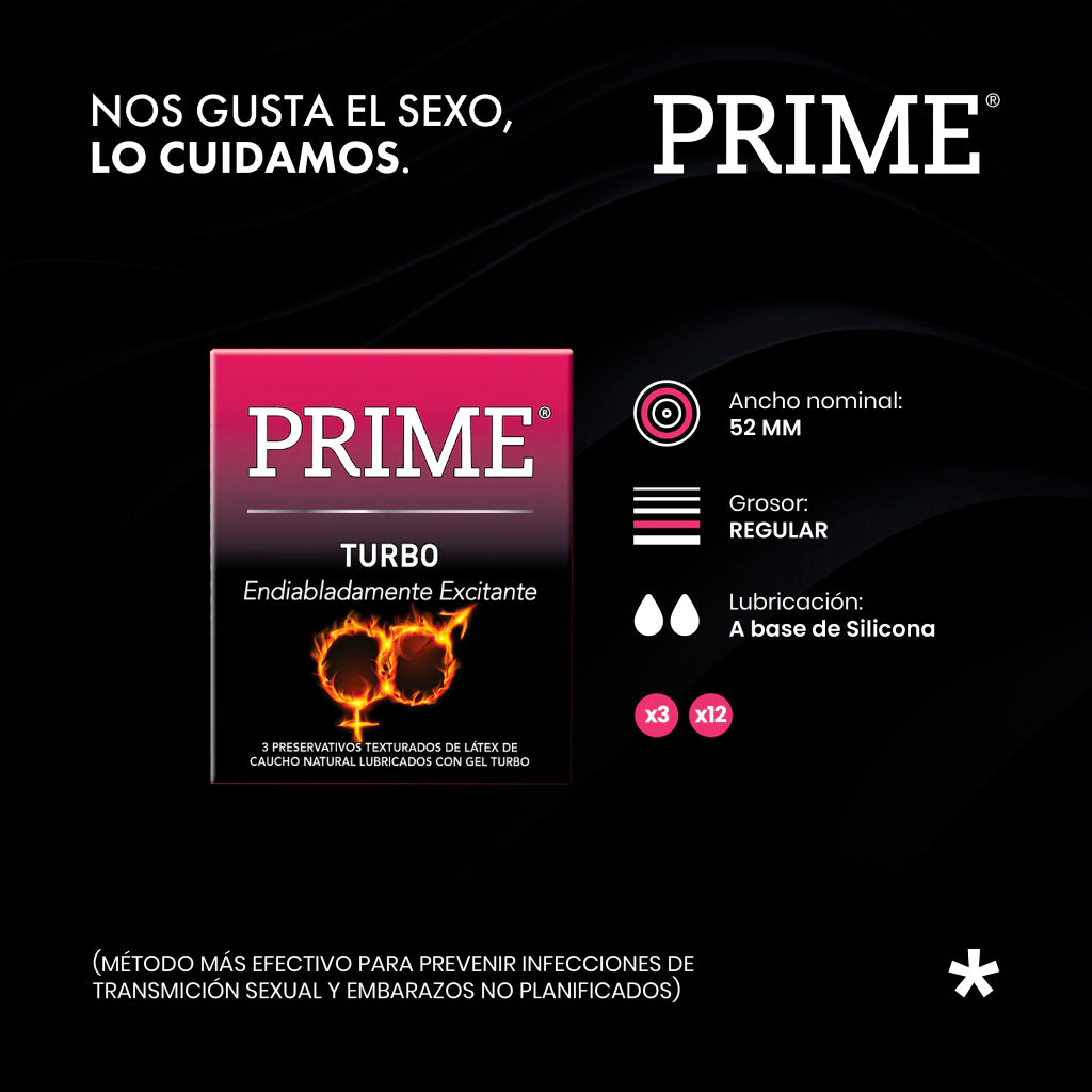 Preservativo  Prime Turbo 3 u