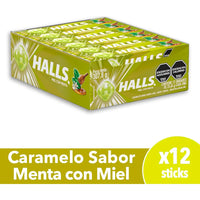 Caramelos Halls Sabor Miel c/ Menta 12 u