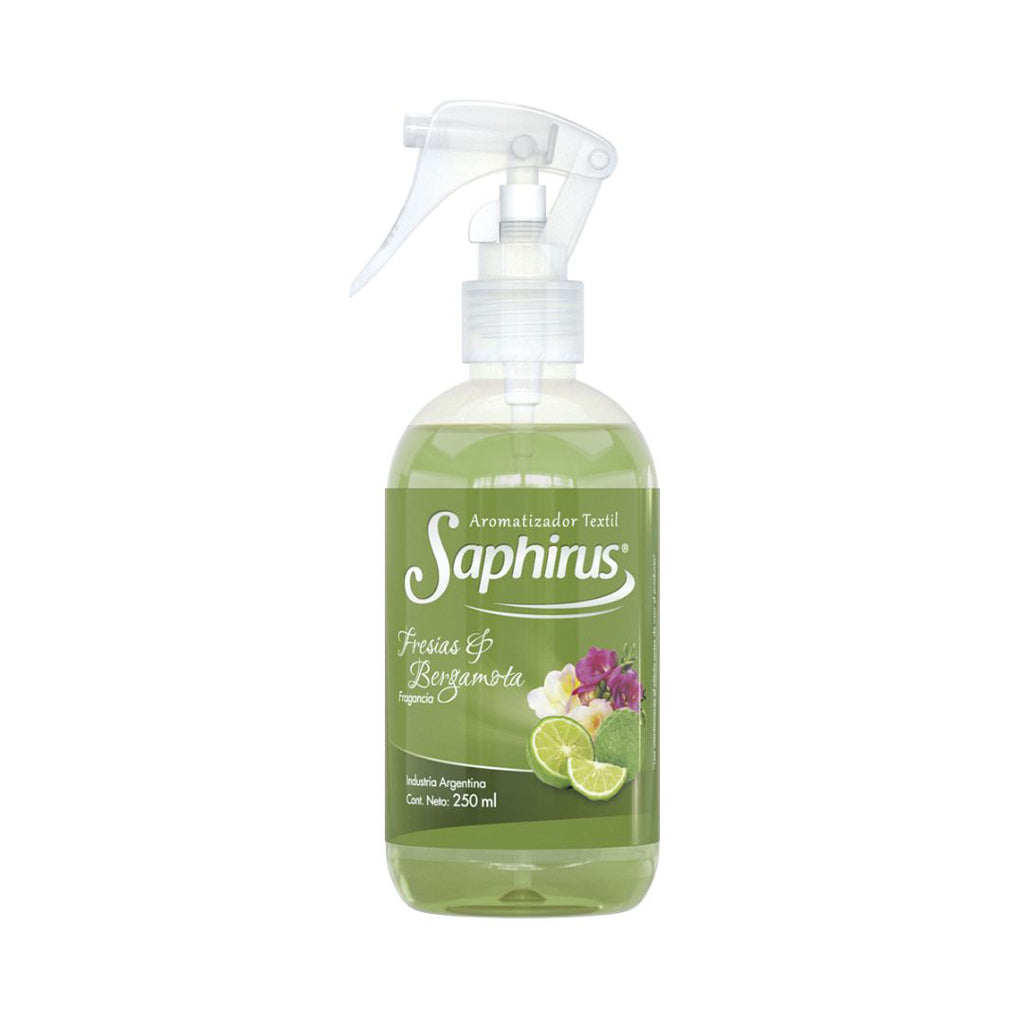 Aromatizante Textil Saphirus Fresias y Bergamota 250 ml
