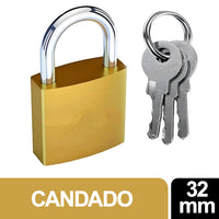 Candado Gus Dorado Resistente 32 mm