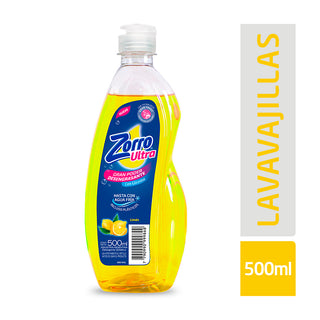 Detergente Zorro Lavavajillas Ultra  Concentrado c/ Glicerina Limon 500 ml