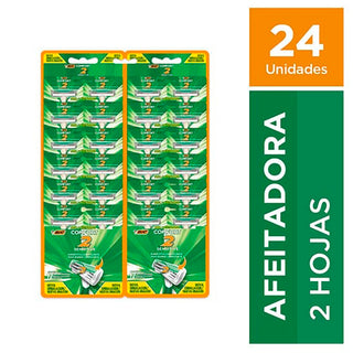 Afeitadora Desechable Bic  Prestobarba Confort 3 Filos Sensitive  24 u