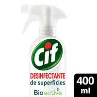 Limpiador Desinfectante de Superficies Cif BioActive 400 ml
