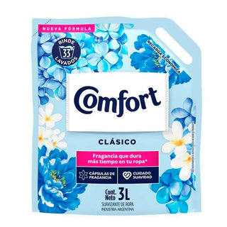 Suavizante Comfort p/ Ropa Clásico  3L