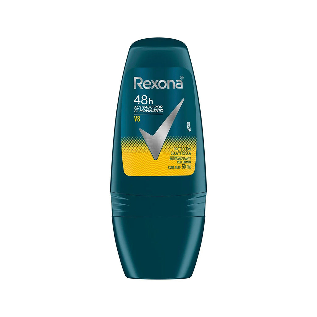 Desodorante  Roll - on Rexona Antitranspirante V8 50 ml