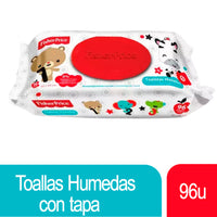 Toallas Humedas Fisher-Price Baby Wipes c/ Tapa 48 u