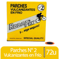 Parche N° 2 Rodafix Vulcanizantes en Frio 72 Parches