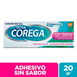 Adhesivo para Protesis Dentales Crema Corega s/ Sabor  20 g