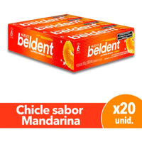 Chicle Beldent Sabor Mandarina 20 u
