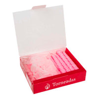 Vela Velon Generico Torneado Rosa 20 u