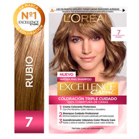 Kit De Coloración  Excellence Creme Loreal Paris Tono 7 Rubio 172,5 g