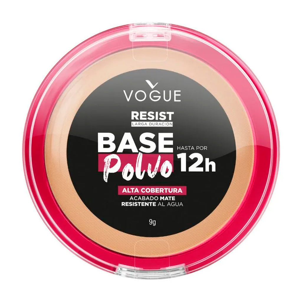 Base Polvo Vogue Resist Larga Duracion Acabado Mate 9 g