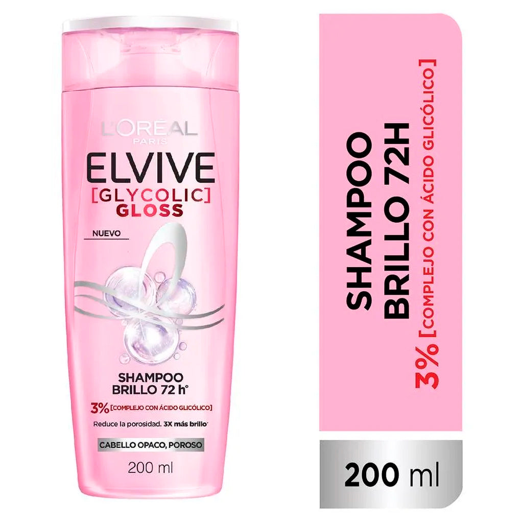 Shampoo Elvive Glycolic Gloss Brillo 200 ml