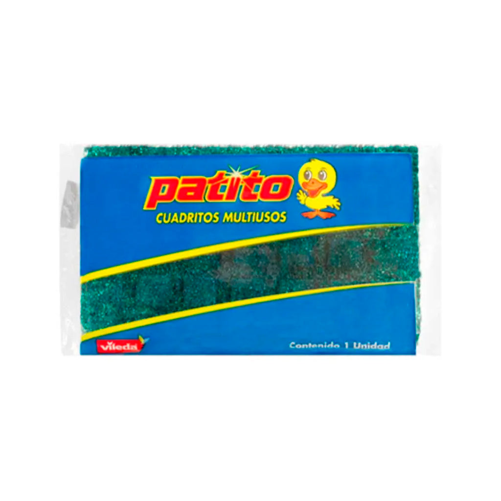 Esponja Multiusos Patito cuadraditos