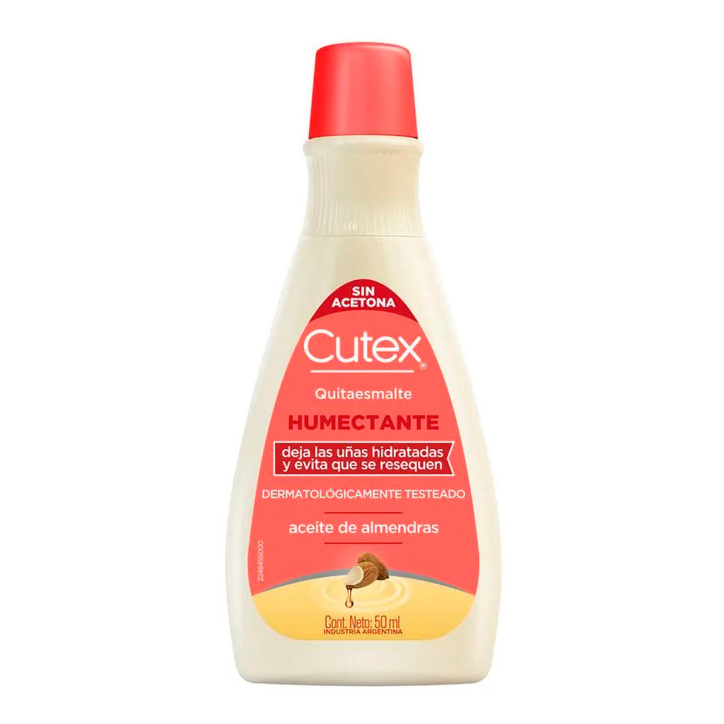 Quitaesmalte Cutex Humectante c/ Aceite de Almendras 50 ml