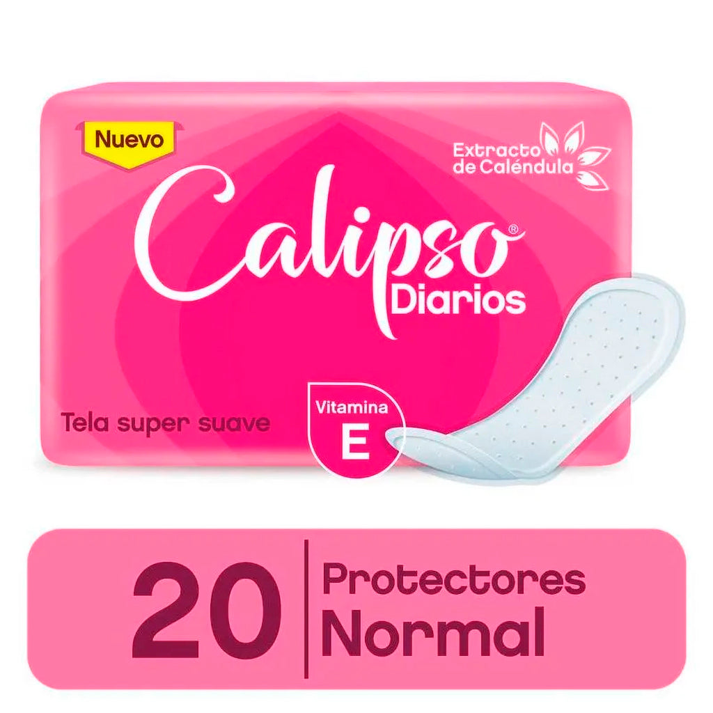 Protectores Diarios Calipso Normal Tela Super Suave 20 u