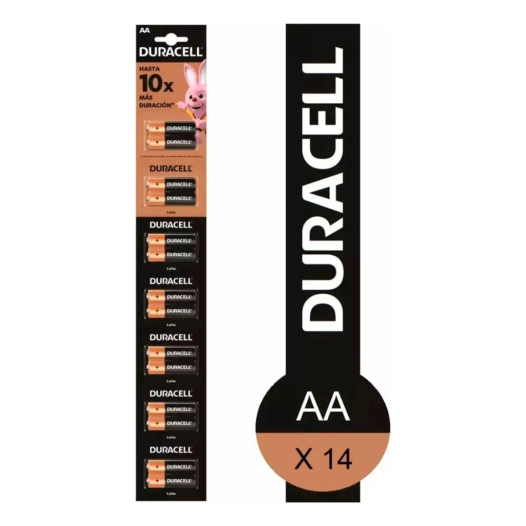 Pilas Duracell Bateria Alcalina AA 14 u