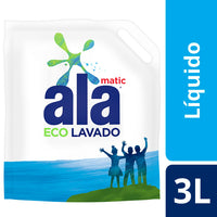 Jabon Liquido Ala p/ Ropa Eco Lavado Matic Rinde  3 L
