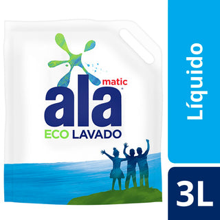 Jabon Liquido Ala p/ Ropa Eco Lavado Matic Rinde  3 L