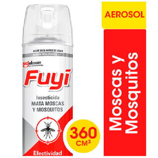 Repelente Aerosol Fuyi Insecticida Mata Moscas y Mosquitos  360 cm3