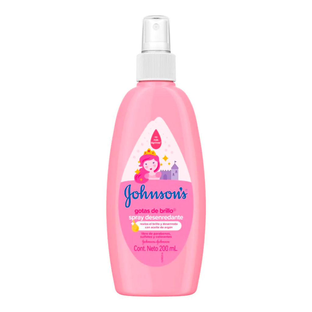 Spray para Peinar Johnsons Desenredante Gotas de Brillo 200 ml